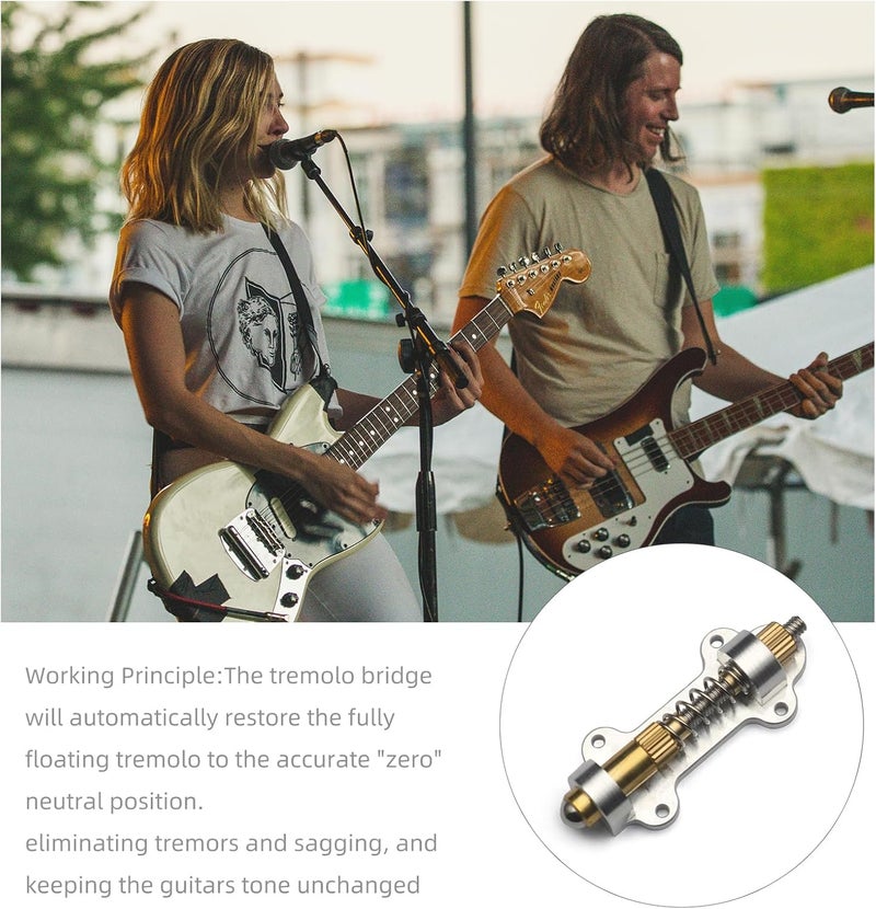 MAXCHEER Electric Guitar Brass Tremolo Bridge Brass Arming Adjuster for FR Tremsetter Set Guitar Tremolo Stabilizer Stopper Guitar Parts (Single) - Image 3